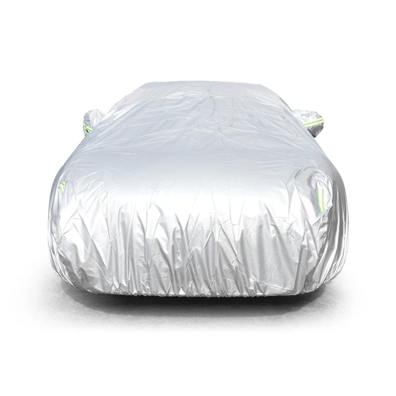 Car Cover Outdoor Protection Full Exterior Snow Cover Sunshade Dustproof Protection Cover Universal for Hatchback Sedan SUV