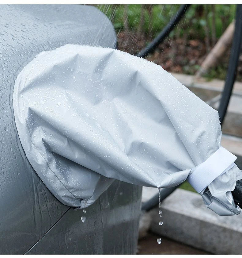 New Upgrade Electric Car Side Charging Port Rain Cover Transparent Headstock Charger Port Cover Waterproof Charging Accessories