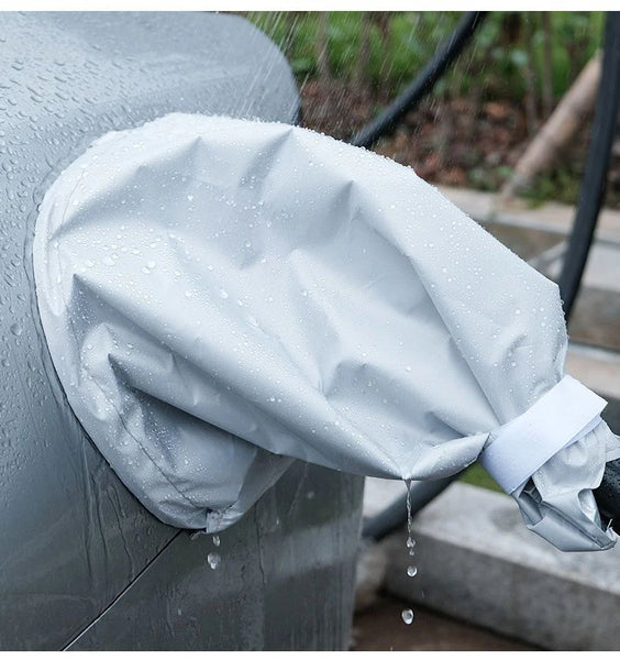 New Upgrade Electric Car Side Charging Port Rain Cover Transparent Headstock Charger Port Cover Waterproof Charging Accessories