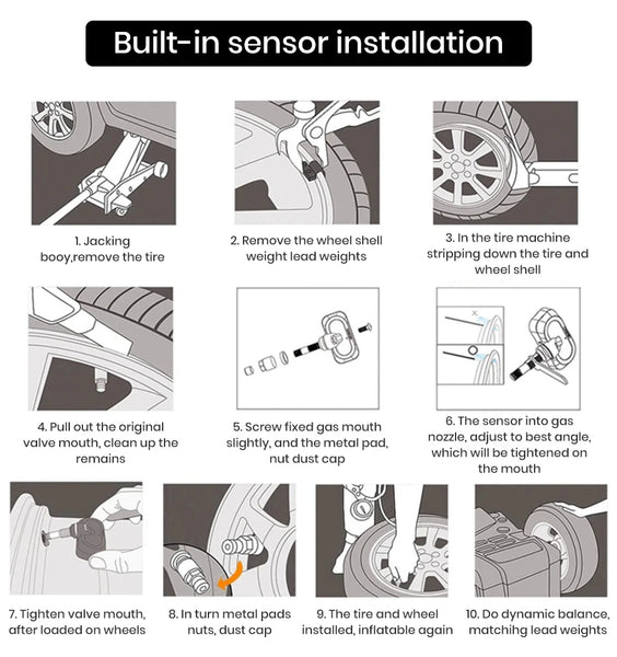 Junsun USB Tire Pressure Monitoring Alarm System TPMS With 4 Internal Sensors for Junsun Android Car DVD Player Navigation