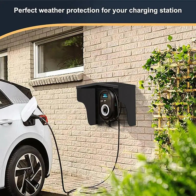 Charging Pile Rain Cover Electric Car Charger Cover Electrical Outlet Cover Wall Mount Cover For Electrical Equipment