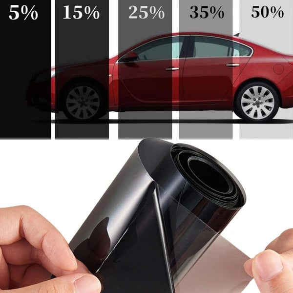 1Roll Car Sun Shade Window Tint Film Solar UV Protection Heat UV Block Glass Stickers Scratch Resistant VLT 1%-50% Car Foils