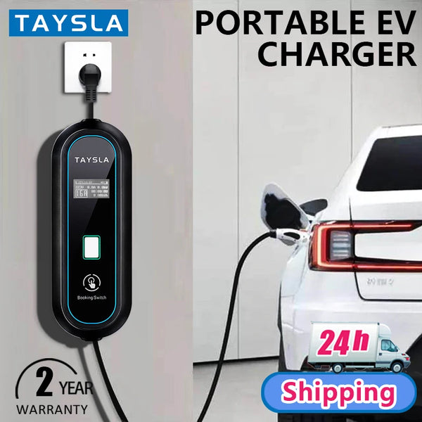 TAYSLA EV Charger Type 2 IEC62196-2 Portable EVSE Charging Cable