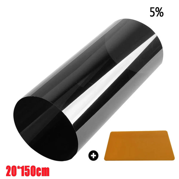 1Roll Car Sun Shade Window Tint Film Solar UV Protection Heat UV Block Glass Stickers Scratch Resistant VLT 1%-50% Car Foils