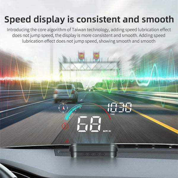 KINLANAO M22 HUD GPS Head Up Display Speed Windshield Projector Speedometer Alarm Travel distance Electronic Accesso