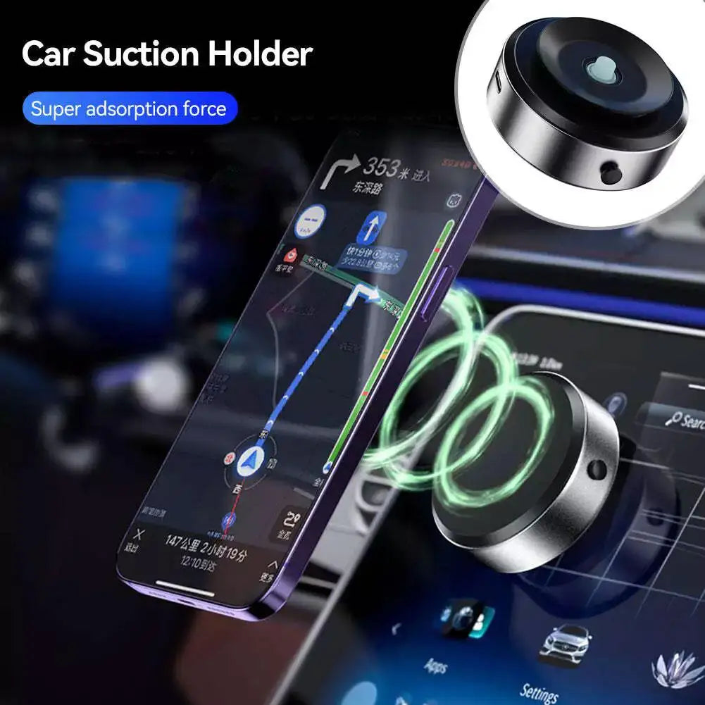 X8/M8 Wireless Charging Simple Design Car Mount Mobile Phone Holder Magnetic Vacuum Adsorption Ultra Stable Suction Cup Bracket