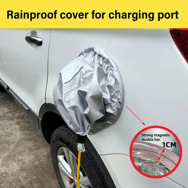 Universal Electric Vehicle Charge Port Protective Cover Waterproof EV Plugs Cover Electric Car Charging Socket Rainproof Cover