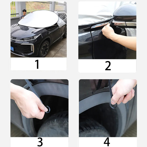 Car Umbrella Automotive Sun Shade For Windshield Outdoor Waterproof Folded Portable Auto Windshield Sunshades