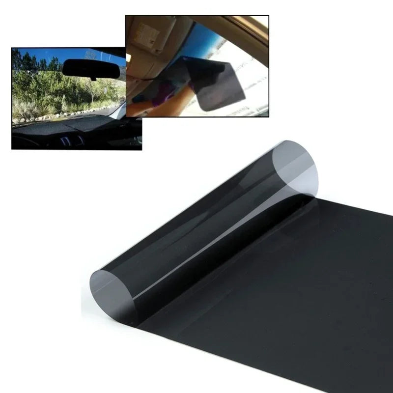 1Roll Car Sun Shade Window Tint Film Solar UV Protection Heat UV Block Glass Stickers Scratch Resistant VLT 1%-50% Car Foils