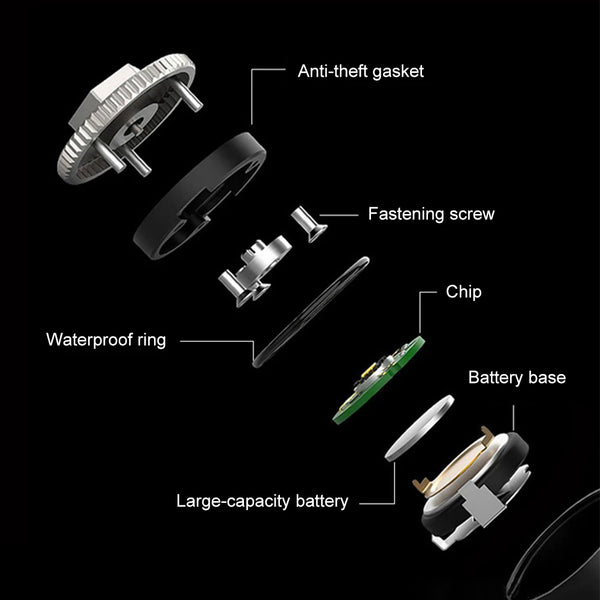 Tire Pressure Monitoring System 4Pcs Bluetooth TPMS External Sensors Real-time Pressure and Temperature Sensor for Android/iOS