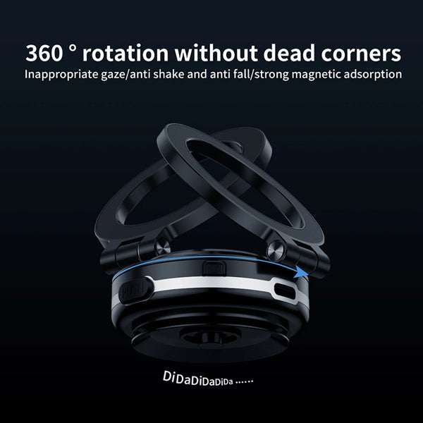 360°rotatable Car Magnetic Holder Intelligent Vacuum Adsorption Phone Holder For iPhone 14 15 Car Mount Windshield Magnetic Car