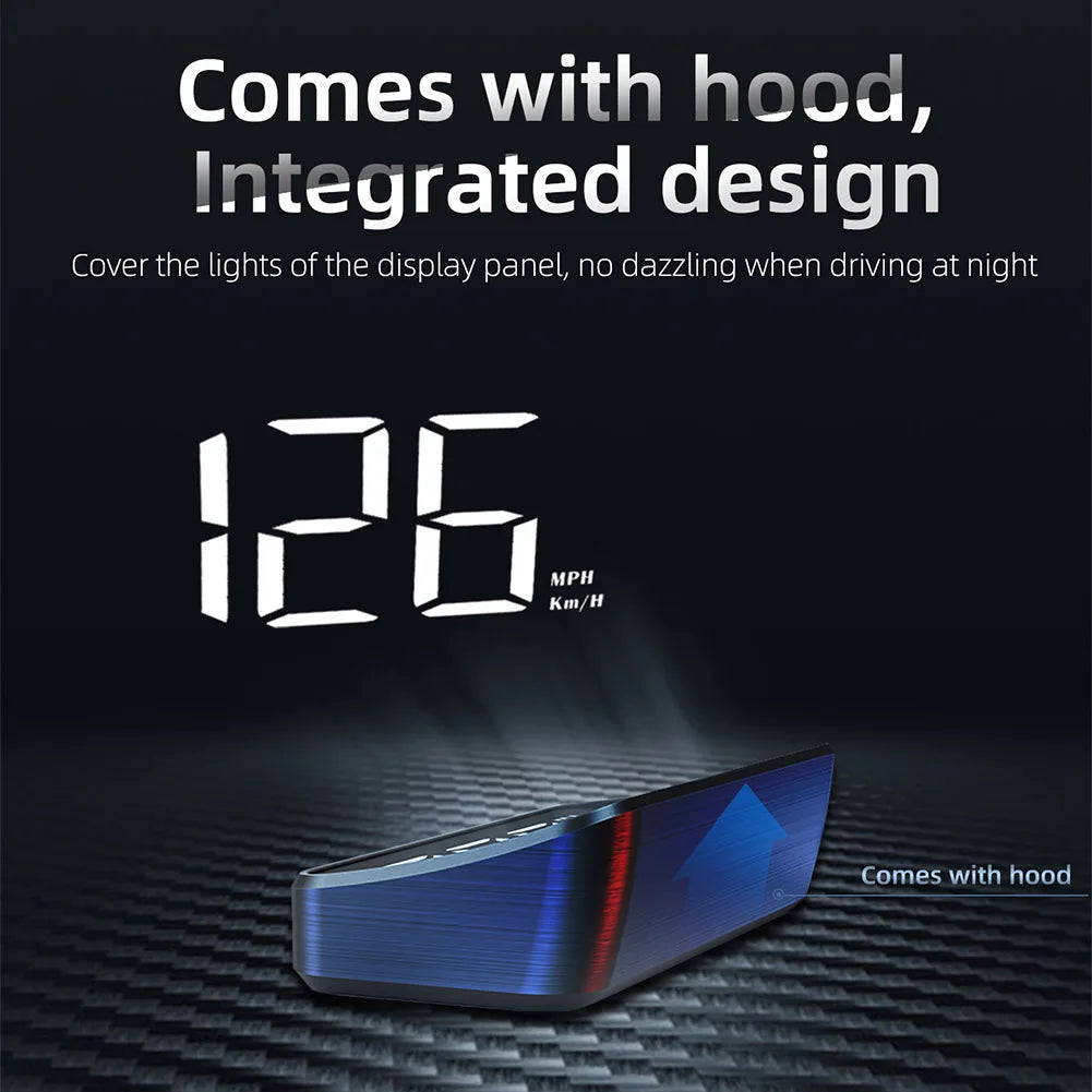 HUD Head-Up Display Trip Computer Speed Projector GPS Speedometer KMH Digital HUD Windshield Projector Alarm Car Accessories