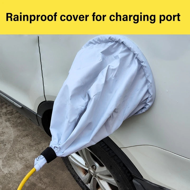 Universal Electric Vehicle Charge Port Protective Cover Waterproof EV Plugs Cover Electric Car Charging Socket Rainproof Cover