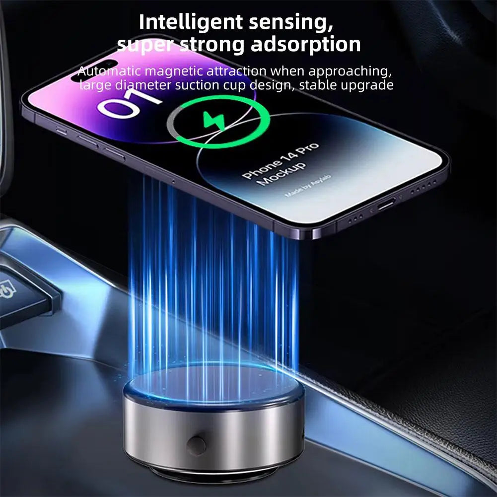 X8/M8 Wireless Charging Simple Design Car Mount Mobile Phone Holder Magnetic Vacuum Adsorption Ultra Stable Suction Cup Bracket