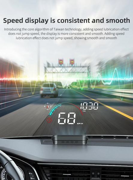 KINLANAO M22 HUD GPS Head Up Display Speed Windshield Projector Speedometer Alarm Travel distance Electronic Accesso