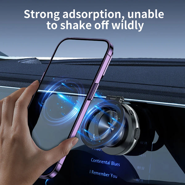 360°rotatable Car Magnetic Holder Intelligent Vacuum Adsorption Phone Holder For iPhone 14 15 Car Mount Windshield Magnetic Car