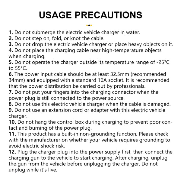 TAYSLA Electric Car Charger 3.5kW 16A Type 2 Portable EV Charger