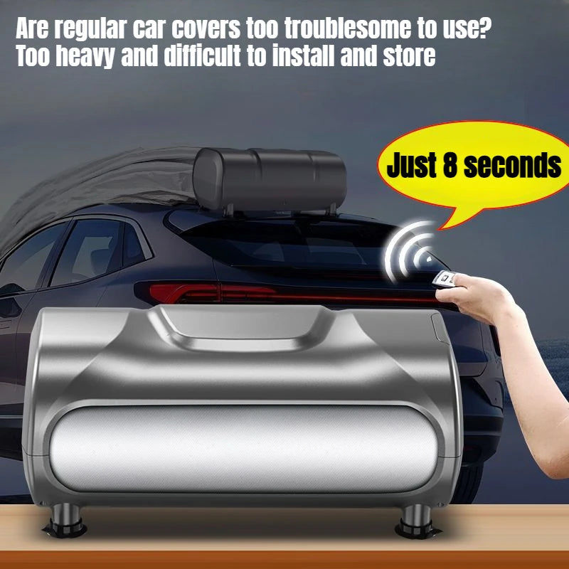 Car Fully Automatic Car Cover Universal Sun Protection Rain Protection Dust Protection&Heat Insulation Shrink Folding Full Cover